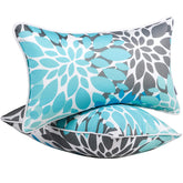 JMGBird water-resistant outdoor pillow front view for patio use.
