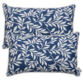 JMKaixin patio lumbar pillow 12x20, front view, vibrant color and soft texture.