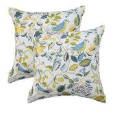 JMKaixin two-pack 18x18 outdoor pillows on sofa and patio with plush fill