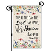 JMYROG This Is The Day garden flag, double-sided and vibrant for outdoor decor