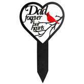 JMZYJZH heart-dad grave decoration for a lasting memorial