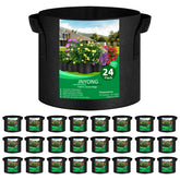 JNYONG 24-pack grow bag front view for compact indoor gardening.