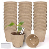 JNYONG peat pots 3.15 inch with drainage holes support healthy seedling growth