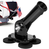 joaoxoko magnetic flag holder mounted on metal surface for quick drill-free installation.