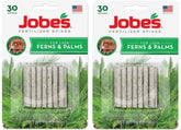 Jobe's Organics fern and palm spikes close-up showing easy slow-release feeding for indoors