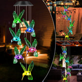 Jobosi hummingbird decor light for patio creates a soothing glow.
