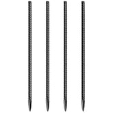 JOBVERT rebar stake in black finish anchors tents for stable outdoor support.