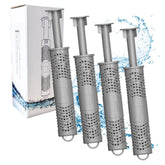 Joepoe hot-tub silver ion cartridge in water improves clarity and odor control.