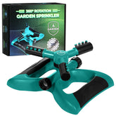 Joeys Sprinkler weighted-base showing stable placement for precise lawn watering