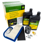 John Deere LG195 kit components for easy at-home mower service