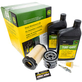 John Deere LG271 packaging shows the OEM filter kit for at-home maintenance.