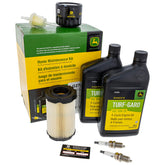 John Deere LG275 maintenance kit packaging ready for at-home mower service