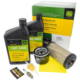 John Deere LG262 original equipment filter kit packaging for DIY lawn mower maintenance