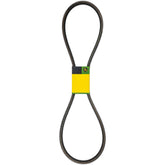John Deere M154897 V-Belt close-up showing OEM construction for mower drive