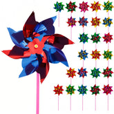 JOHOUSE rainbow pinwheel front pack for vibrant outdoor decoration and kids play