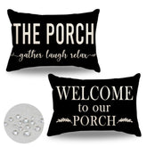 JOJOGOGO porch pillow front view adds color and comfort to outdoor seating