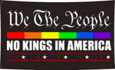 JOLCAHEU No Kings in America flag 3x5ft with brass grommets for outdoor display.