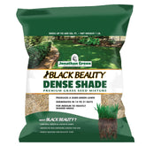Jonathan Green Black Beauty Dense Shade Seed bag for shade-tolerant lawns.