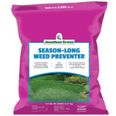Jonathan Green Season-Long Weed Preventer bag ready for spring crabgrass protection.