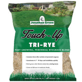 Jonathan Green Touch-Up TRI-RYE seed bag ready for patch repair and overseeding