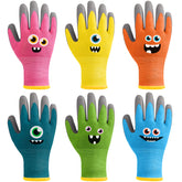 Joottuan kids gloves pink front view for easy, safe gardening tasks