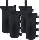 Joramoy heavy-duty canopy weights four-pack attached to a tent leg for sturdy shade.