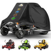JosMega zero turn mower cover with 79x46x55 fit protects from sun and rain.