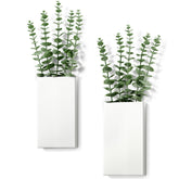 Josmimic 2-pack wall planters with vases for vertical greenery.