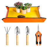 Josteve repotting mat for indoor plants keeps workspace tidy during transplanting.