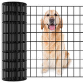 Jotesnew garden fence 24in x 100ft with black vinyl coating for durable yard borders
