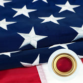 JOWHOL American flag 3x5 outdoor heavy-duty flag with embroidered stars stands up to sun and rain.