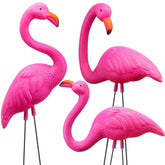 JOYIN pink flamingo yard ornament stake adds tropical charm to your garden.