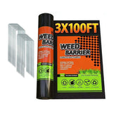JOYSWAN weed barrier fabric roll lays on soil, reducing weed growth and preserving moisture.