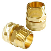 Joywayus brass swivel fitting 3/4 GHT to 3/4 NPT for hose connections