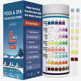 Joyzakzak 8-in-1 pool test strips bottle view for quick, clear readings.
