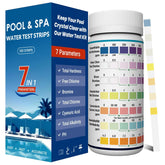 Joyzakzak upgraded 7-in-1 test strip pack for quick, all-in-one water quality checks.