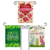 JQAQJU Valentine flag 12x18 burlap enhances curb appeal for seasonal decorating