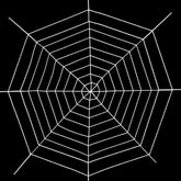 Jremreo 12ft nine-ring spider web decor on wall for dramatic Halloween ambiance