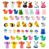 jrootouh duck figurine for fairy garden decor and playful scenes