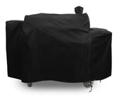 JRTAL Westeco PB1100PSC2 grill cover fitted snugly, protecting against rain.
