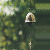 Jsacemxi outdoor wind chime with maple leaf design for tranquil garden ambience.