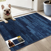 JSEI Dirt Trapper front door blue mat captures moisture for dry floors