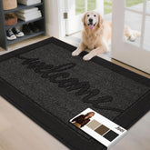 JSEI door mat 32x48 absorbs dirt to keep entryways clean.