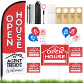 Jsngbse open house flag assembly boosts outdoor visibility