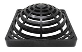 JSP Manufacturing 9inch square dome atrium grate cover top view prevents debris entry.