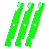 JSXDNWYJ blade set for Bad Boy 48-inch deck with notched high-lift for cleaner cuts