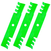 JSXDNWYJ toothed mulching blade close-up for finer mulch and clean cuts