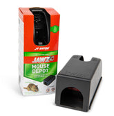 JT Eaton Jawz 407 Depot Covered Mouse Trap front view for safe, non-toxic control.