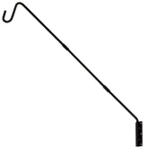 Juegoal deck hook with 25-inch extension keeps bird feeder in clear view.
