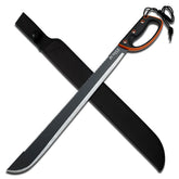 Jungle Master JM-024L blade with reverse serrations for tough wilderness cutting tasks.